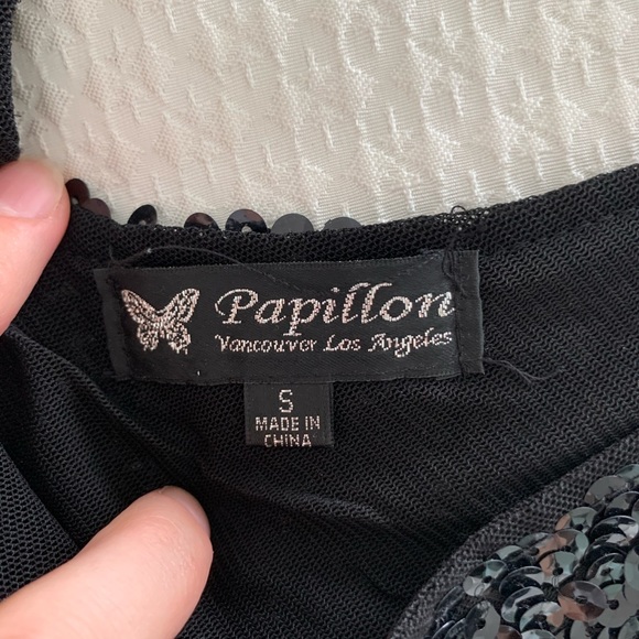 Papillon sequence mini dress S - Picture 5 of 5